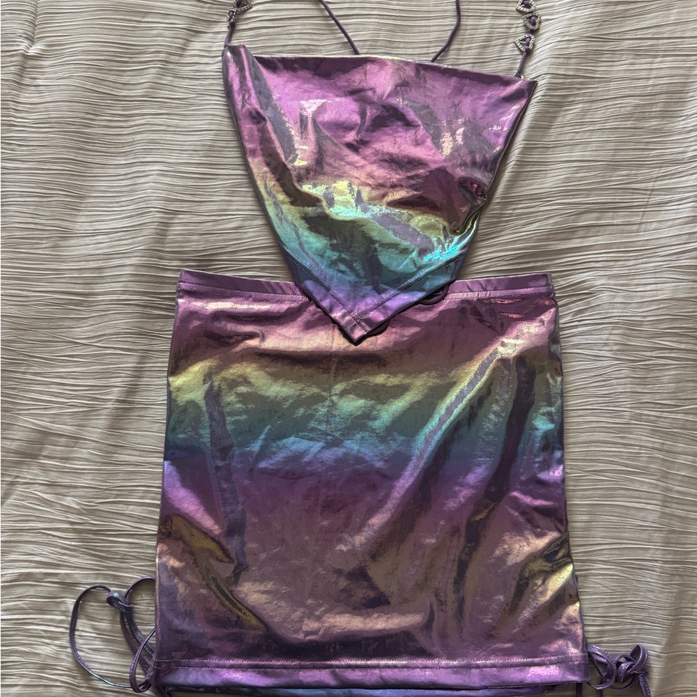 Iridescent Purple Two-Piece Set - Picture 6 of 8